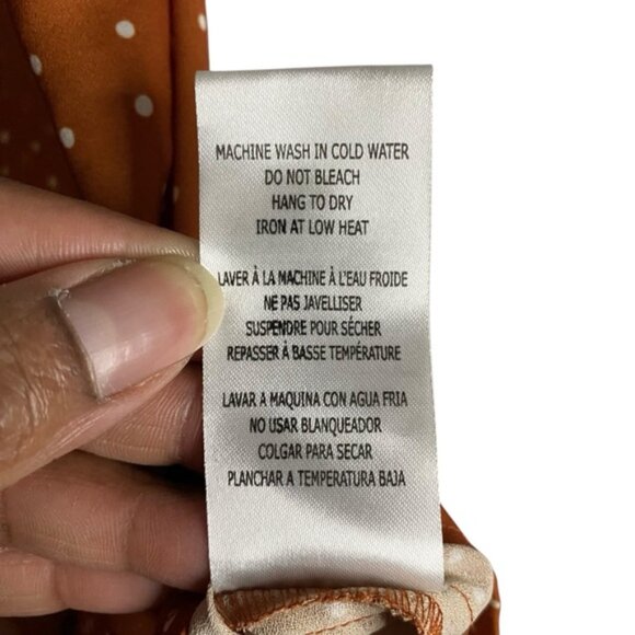 California Moonrise Women's Burnt Orange Polka Dot Summer Vibes Cami Top - Picture 6 of 7